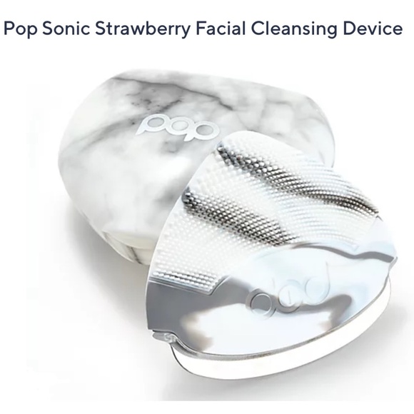 NEW IN BOX - Pop Sonic Strawberry Facial Cleansing Device - Grey Marble